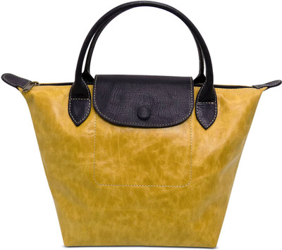 

Cascara Women Yellow Genuine Leather Shoulder Bag