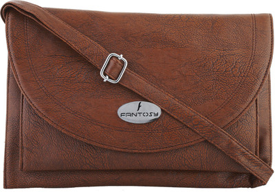 

Fantosy Women Casual Tan PU Sling Bag