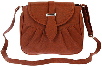 

Estoss Women Casual Brown PU Sling Bag