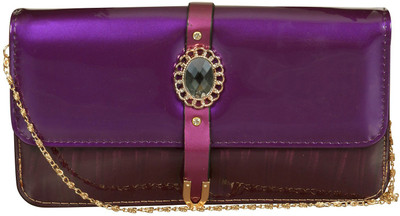 

Nxt Gen Girls Evening/Party Purple Leatherette Sling Bag