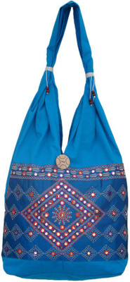 

The Living Craft Women Casual Multicolor Cotton Shoulder Bag