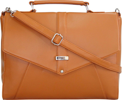 

Toteteca Women Formal Tan Leatherette Sling Bag