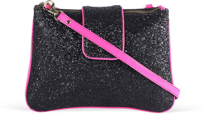 

Zaera Women Casual Black PU Sling Bag