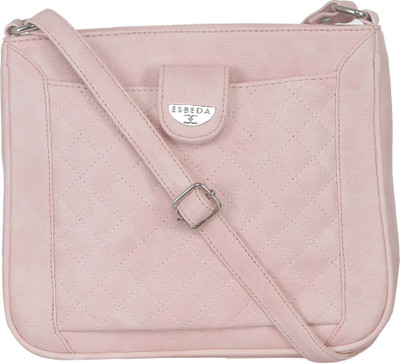 

Esbeda Women Casual Pink Leatherette Sling Bag