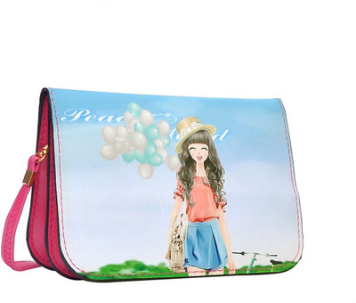 

Hawai Girls Casual Multicolor PU Sling Bag