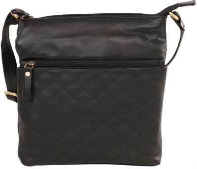 

LeCobbs Women Casual Brown Genuine Leather Sling Bag