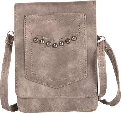 

Aquila Women Casual Grey PU Sling Bag