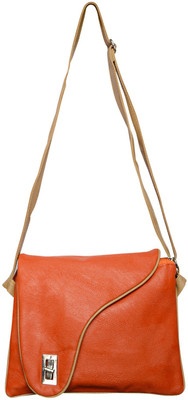 

MOOI-ZAK Women Casual Orange PU Sling Bag