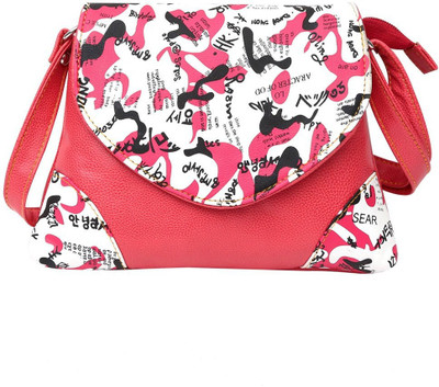 

Hawai Women Casual Red PU Sling Bag
