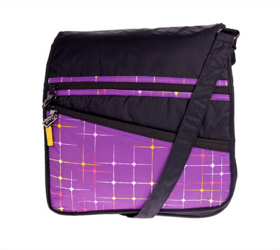 

JG Shoppe Men Casual Purple Polyester Messenger Bag