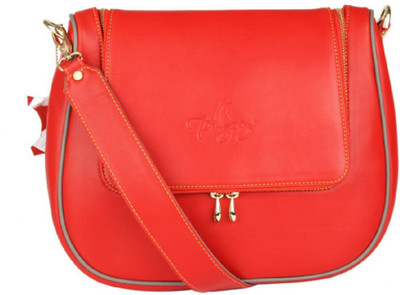 

pingooz Women Formal Red Genuine Leather Sling Bag