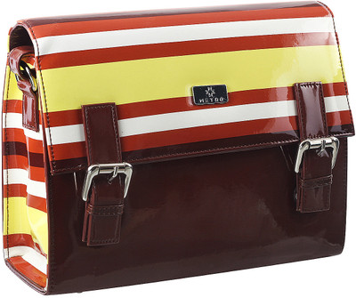 

Metro Girls Casual Brown PU Sling Bag