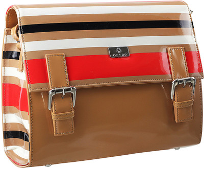 

Metro Girls Casual Beige PU Sling Bag