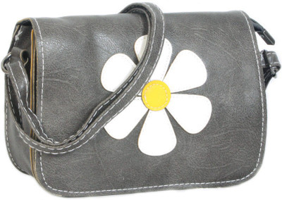 

Frosty Fashion Women Casual Grey PU Sling Bag