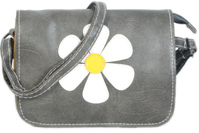 

Bags Craze Women Casual Grey PU Sling Bag