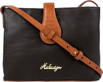 

Hidesign Women Formal Brown, Tan Genuine Leather Sling Bag