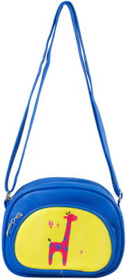 

Heels & Handles Women Casual Blue Leatherette, PU Sling Bag