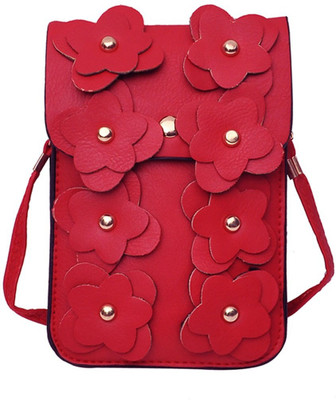 

Hawai Women Evening/Party Red PU Sling Bag