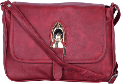 

Nxt Gen Girls Casual Maroon PU Sling Bag