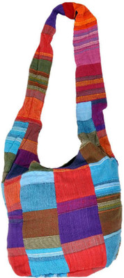 

Little India Women Casual Multicolor Cotton Sling Bag