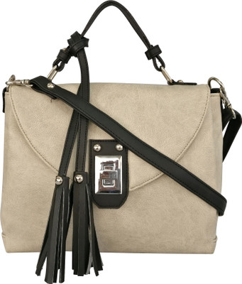 

Toteteca Women Casual White PU Sling Bag