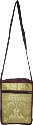 Lal Haveli Women Brown Shoulder Bag