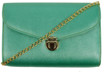 

Borse Women Evening/Party Green PU Sling Bag