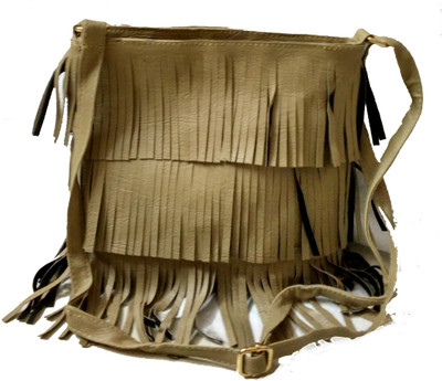 

Craveforit Girls Casual Khaki PU Sling Bag