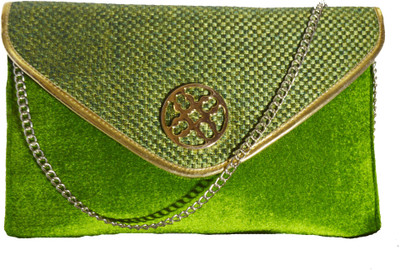 

Felicita Women Evening/Party Green PU Sling Bag