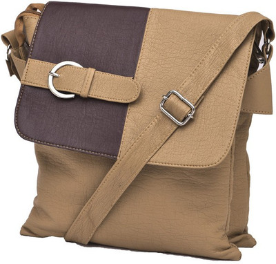

Igypsy Girls Formal Khaki Leatherette Sling Bag
