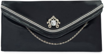 

Skyways Women Evening/Party Black PU Sling Bag
