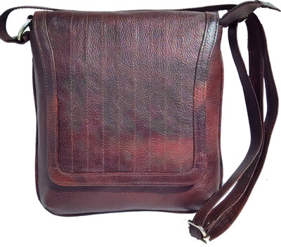 

Pranjali Men & Women Casual Brown Genuine Leather Sling Bag