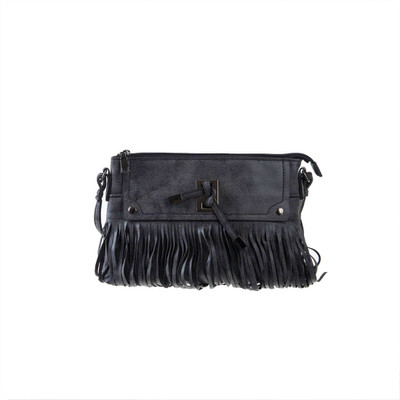 

Peaubella Women Casual Black Leatherette Sling Bag
