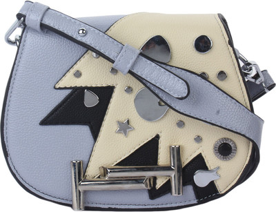 

Star Style Women Casual Blue Leatherette Sling Bag