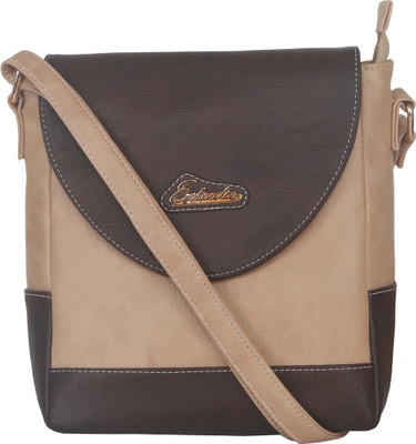 

Esbeda Women Casual Brown Leatherette Sling Bag