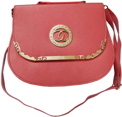 

Navaksha Women Pink PU Sling Bag