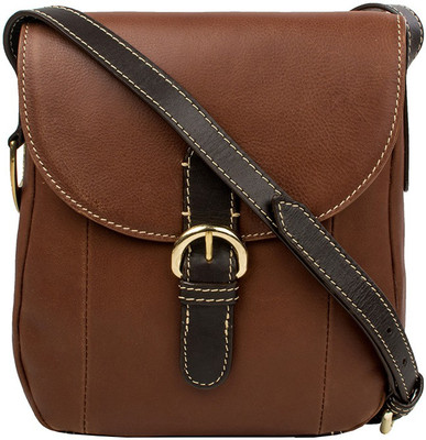 

Hidesign Women Formal Tan Genuine Leather Sling Bag