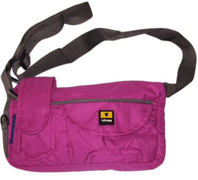 

Viras Girls Casual Red PU Sling Bag