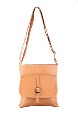 Royal Purse Collection Girls Casual Beige Leatherette Sling Bag