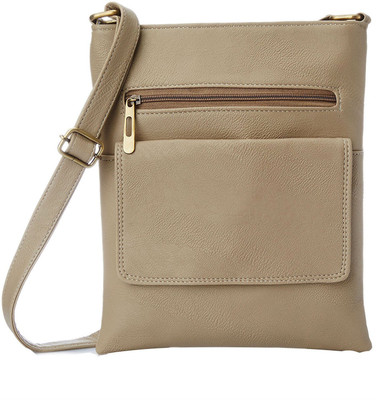 

Creative India Exports Women Casual Beige Polyester Sling Bag