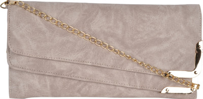 

Kleio Women Evening/Party White Leatherette Sling Bag