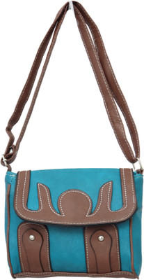 

Heels & Handles Women Casual Green PU Sling Bag