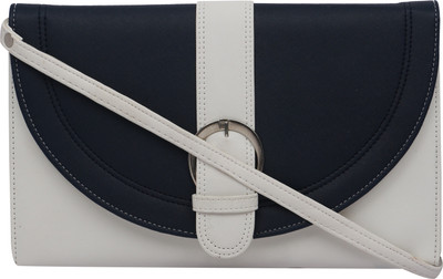 

Felicita Women Casual Blue, White PU Sling Bag