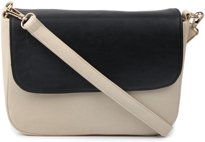 

Cappuccino Girls Casual White PU Sling Bag