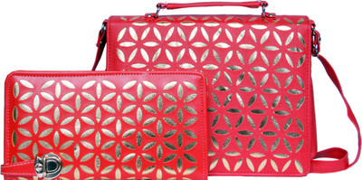 

Zasmina Girls Red Leatherette, PU Sling Bag