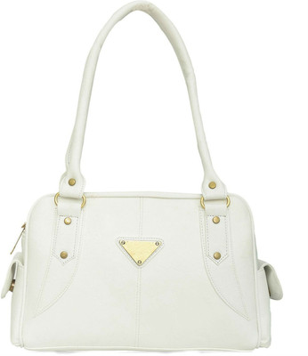 

Creative India Exports Women Casual White PU Shoulder Bag