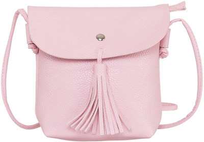 

Peaubella Girls Casual Pink Genuine Leather Sling Bag