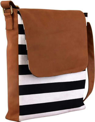 

Ayeshu Girls Casual Tan Canvas Sling Bag