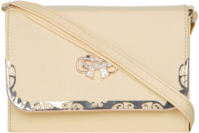 

MTE Girls Casual White Leatherette Sling Bag