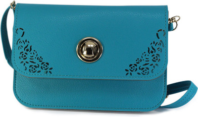

Fabfashion Girls Casual Green PU Sling Bag